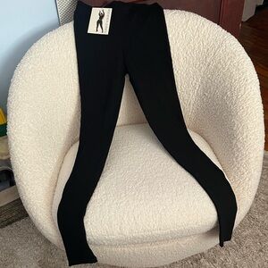 Naked Wardrobe NWT  Ribbed Black leggings